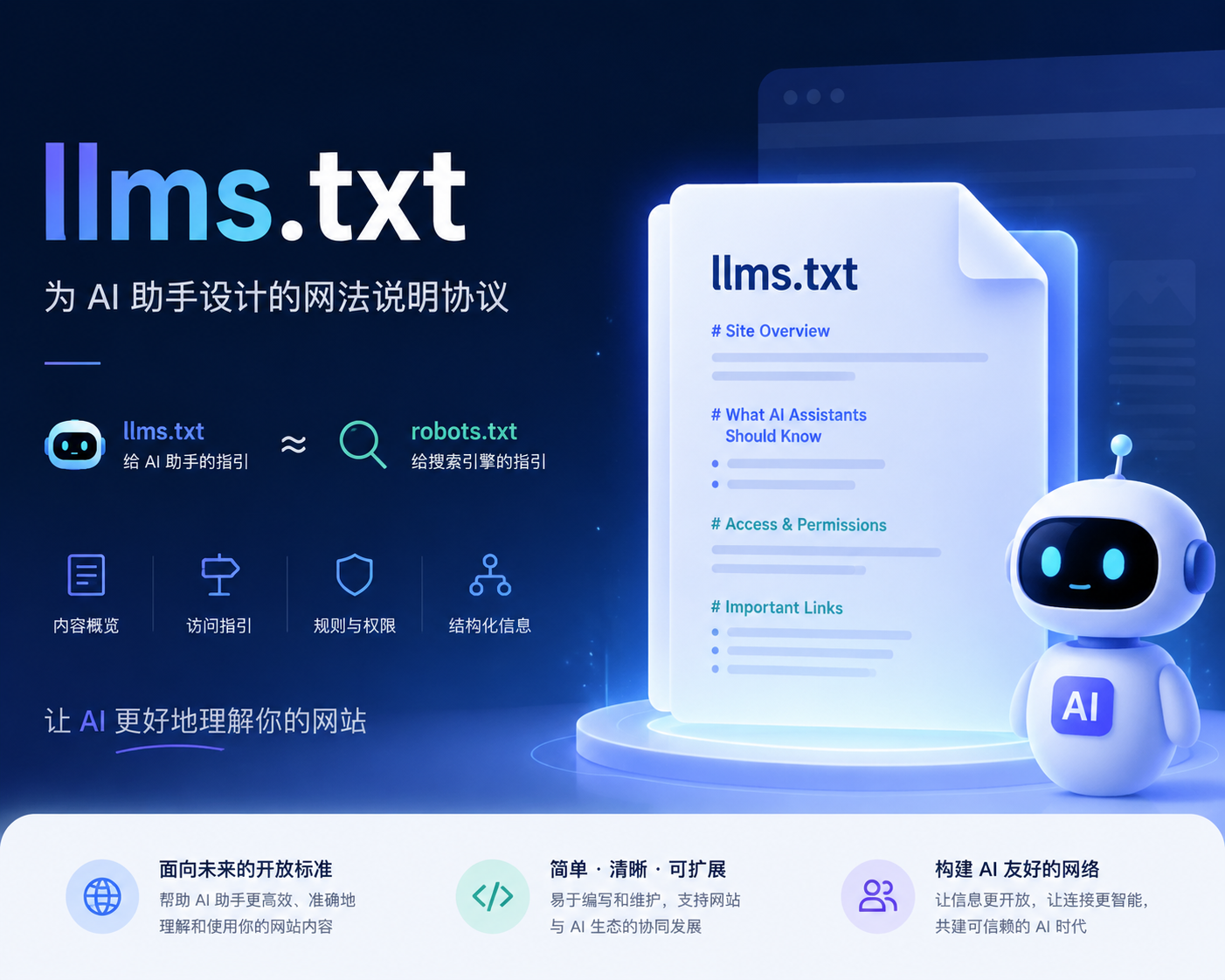 llms.txt 协议详解：让 AI 更好地理解您的网站